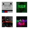 Outros suprimentos de festa festiva Moda Cool LED Óculos Luminosos Neon Light Up Brilhante Rave Traje Natal Halloween Dj Club Prop DHDGC