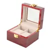 Jewelry Pouches Wood Storage Watch Boxes 2 Slots Watches Display Box Case Organizer Holder Promotion