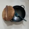 Pans Mini Kitchen Shooting Video Binaural Small Iron Wok