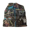 베레트 유명한 유명한 요크 스트리트 아트 비니 캡 보닛 Homme 니트 모자 Jean Michel Basquiat Skullies Beanies Caps