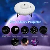 Nattljus 8 i 1 LED UFO Star Projector Light Projection Galaxy STARRY Sky uppladdningsbar lampa Kidsrum Takdekoration