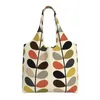 Sacs à provisions drôle imprimé petite tige Zest Orla Kiely motif fourre-tout réutilisable toile Shopper épaule Pographie sacs à main