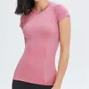 2024 Lu Lu Lemen Women Psyche Lightweight Seamless Workout Shirts Hip Length短袖長タンクトップスリムフィットレディーススポーツベスト