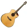 Moule tout en bois massif 41 GA, doigt noir, petit angle d'essuyage, guitare acoustique acoustique