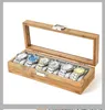 WellZone Handmade Environmental Protection Bamboo 3/6/10/12 Slots Watch Box Chinese Style Watch Case 240124