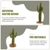 Dekorativa blommor livtro Cactus Desert Green Plant Model Dining Table Centerpieces Home Prorning