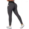 Leggings femininas casuais calças de fitness cintura alta bolso scrunch buworkout collants push up yoga ginásio S-3XL