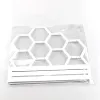 Necklaces Natural White Honeycomb Jewelry Earrings Necklace Storage Rack Holder Jewelry Display Stand Up to Hold 9 Earrings