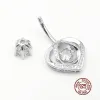 Bijoux Hellolook New Heart Boully Button Ring 925 NELLAGE STERLING NELL PIERCING POUR FEMMES SEXY SEXY Zircon Belly Piercing Body Bielry