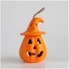 他のお祝いのパーティー用品は、ハロウィーンのカボチャのゴーストランタンランプdiyハンギング怖いキャンドルライトデコレーションホームホラーPR DHVL5のための怖いキャンドルライトデコレーション