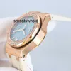 Orologi di design Cassa con orologio con diamanti Movimento meccanico automatico 7750 37mm Zaffiro luminoso impermeabile Donna De Luxe