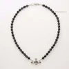 collana viviane viven westwoods collana di design per le donne pianeta satellite Western Empress Dowager cristallo nero singolo strato diamante pieno Ne