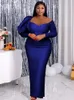 Plus Size 4XL, figurbetonte Kleider, langärmelig, schulterfrei, hohe Taille, Abend-Party-Roben für Frauen, Herbst-Cocktail-Event-Kleider 240124