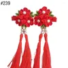 Hårtillbehör 12st 238-241 Womens Girls Japanese Kimono Flower Clip Kanzashi Decor Pin Ornament Tie Band H
