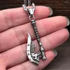 Pendentif Colliers Vintage en acier inoxydable Viking Axe Collier Hommes Nordic Amulette Bijoux Cadeau Mode Punk Hip Hop Décapsuleur