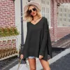 Designer Kvinnokläder Autumn/Winter New Women's V-Neck Large Ladies Fashion Knitwear Sexig Pullover Tröja Trycktröjor Kardigans för kvinnor Cardiganhuqj