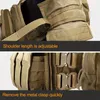 Quick Release 다기능 완전 보호 조끼, 분리 가능 및 재구성 가능한 Molle Outdoor Vest