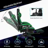 Andra möbler PowerStone Gaming Chair Video Game Chair med fotstöd och ländryggstöd Racing Style Pu Leather Computer Chair Ergonomic Q240130