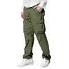 Pantaloni da uomo Pantaloni cargo multitasche dalla vestibilità ampia Pantaloni da jogging casual elasticizzati resistenti dal design elegante Alla moda