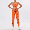 Active Sets Yoga Set 2 Piece Seamless Women Sports Wear Tie-dye Leggings Bra Female Jump Suit Gym Woman Clothes