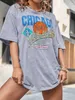 Damen T-Shirt Chicago Basketball Club 76 Print Streetwear T-Shirt Frauen Sommer Weiche Baumwolle Marke Kurzarm Atmungsaktive Oversize Tee Kleidung T240129