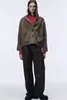 Tricots pour femmes 2024 Mode Tricoté Angola Cardigan Femmes Surdimensionné Doux À Manches Longues Pull Simple Boutonnage Solide Tricots
