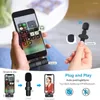 Microphones YLW Microphone Lavalier sans fil Portable Audio Vidéo Enregistrement Mini Micro pour IPhone Android Live Broadcast Gaming Phone