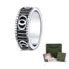 Bagues de bande Mode Uni Bague de luxe pour hommes femmes Ghost Designer Bijoux Argent Couleur Drop Livraison Otd5Q