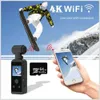 Sportactievideocamera's 4K Ultra HD Pocketactiecamera 270 Draaibaar Vlog Wifi Anti-trillen Sportcamera Helm Reisfiets Driver Recorder YQ240129