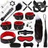 Erwachsene Spielzeug Sex Spielzeug Peitsche Gag Schwanz Plug Frauen Sex Zubehör Exotische Sex Produkte Für Erwachsene Spiele Leder Bondage BDSM Kits Handschellen