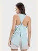 LU-1913 Vrouwen Back Swing Split Butterfly Strap Sportvest Ijs Ademend Holle Rug Yoga Kleding Top