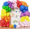 Coloré arc-en-ciel ballon guirlande arc kit multicolore latex ballons décoration de mariage anniversaire décor enfant bébé douche faveur fête 240124