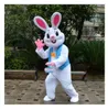 Pasen Konijn Mascottekostuum Bugs Bunny Harige Pakken Fancy Cartoon Haas Outfits Carnaval Halloween Kerst Feestjurk Sets