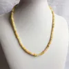 Colliers 35/40/45/50/55cm 2 * 4 mm 3 * 6 mm Heishi Old Collier Topaz Yellow Bijoux en pierre naturelle élégante EXQUISITE Perle Chain de cou collier