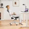 Autres meubles SmileMart Chaise de bureau ergonomique en maille à dossier haut avec appui-tête rembourré réglable Blanc / Noir Q240129