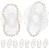 Grampos de cabelo 10pcs Corsage Pulseiras Faixas de Pulso Elástico Pérola Pulseira Corsages de Casamento Pulseiras