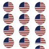 Golf Training Aids Ball Mark 12 Pack Magnetic Sports Alloy Hat Caps Marker Belt Outdoor Clips Flag Logo Set Drop Delivery Dhjhz