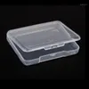5 STKS Collectie Container Case sieraden Afwerking Accessoires Plastic Transparant Kleine Doorzichtige Winkeldoos Met Deksel Opbergdoos12398