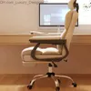 Outros móveis Luxo Conforto Cadeira de jogos Giratória Extensor de altura Rodas Desliza Cadeira de jogos Almofada traseira Sillas De Oficina Móveis para casa Q240129
