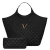 Large Tote Bag Quilted Handbag Designer Luxury Beach Bag Shop Bags Women Sheepskin Shoulder Bag Genuine Leather Purse Fashion Lett199P