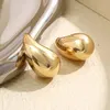 Nuovi orecchini a goccia placcati oro esagerati adatti per le donne Orecchini a goccia in metallo liscio leggero Gioielli di moda 240129