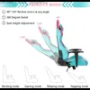 Autres meubles Chaise de jeu JUMMICO réglable Racing Halo Series Conception spécialisée Ergonomique Ordinateur pivotant confortable avec tête Q240129