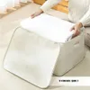 Borsa portaoggetti pieghevole per la casa Scatola portaoggetti in cotone e lino Borsa portaoggetti grande per trapunta Borsa portaoggetti per vestiti Organizzatore per camera da letto VC 240125