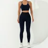 مجموعات نشطة oullylan leggings تناسب الرياضة 2 قطعة صالة الألعاب الرياضية يوجا مجموعة النساء سلس ملابس تجريب اللياقة الطويلة للرياضة الإناث