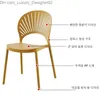 Other Furniture Dining Chairs Restaurant Plastic Chairs Household and Commercial Thickened Foldable Office and Leisure Backrest Chairs Q240129