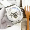 Hollow Mens Watches Automatic Mechanical Watch 44mm Luminous Waterproof Fashion Business armbandsur Montre de Luxe219n