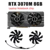 Refrigeradores de computador 2 Pçs/set PLA09215B12H GA92S2H GPU Cooler Ventilador de Refrigeração de Vídeo Para Nvidia Laptop Chip RTX 3070M 8G JIESHUO Notebook RTX3070M