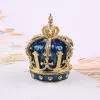 Necklace Princess Crown Jewelry Trinket Box Ring Earring Storage Box Keepsake Craft Christmas Gift Home Office Ornament Desktop Decor