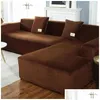 Chair Covers Ers P Sofa Er Veet Elastic Leather Corner Sectional For Living Room Couch Set Armchair L Shape Seat Slipers Drop Delivery Ot8Oi