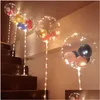 Dekoracja imprezy świecące balony stojak na kolumnę łuk LED konfetti z klipsami ślubnymi balonem uruchomieniem Y0622 Drop dostawa Garde dhmnn